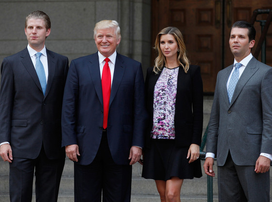 Eric Trump, Donald Trump, Ivanka Trump, Donald Trump Jr. Eric Trump, Donald Trump, Ivanka Trump, Donald Trump Jr.